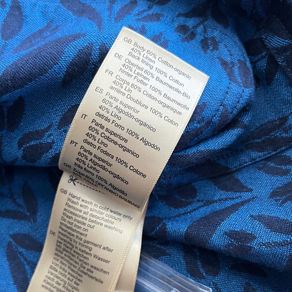 NWT - Scotch & Soda Men’s Linen Blended Jacquard Overshirt Jacket - Size M - Picture 10 of 10